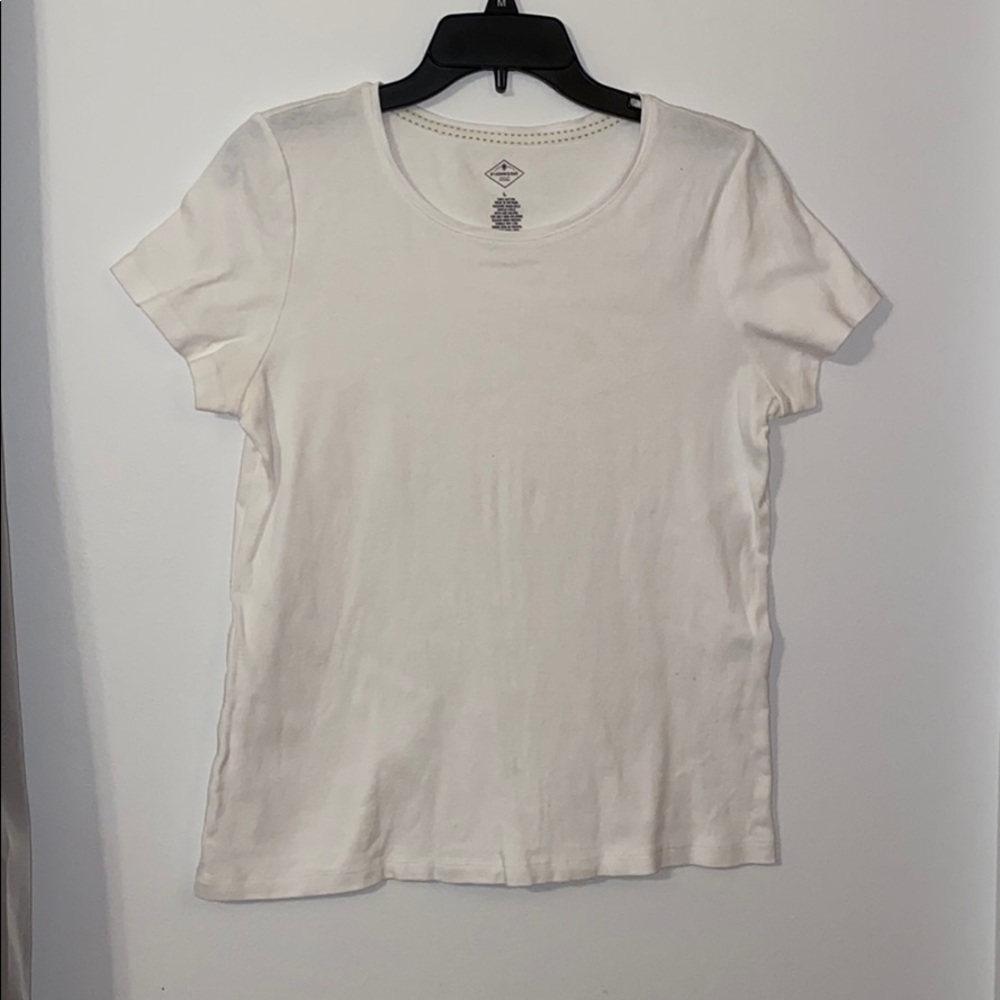 St. John’s Bay Plain White T-Shirt